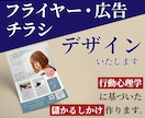 思わず目が留まる！チラシデザイン制作いたします 集客につながる導線、提案いたします。気軽にご相談ください。 イメージ1