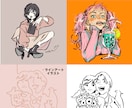 絵柄色々でご要望に適した人物イラスト描きます SNSアイコン、広告、グッズ制作、資料用、似顔絵プレゼント イメージ6