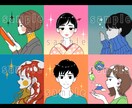 印象に残る◎レトロポップなアイコン描きます 目立つカラー！レトロなタッチと色合いで個性的なイラスト！ イメージ7