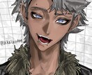 SNS映え◎厚塗りカッコイイ男の子描きます 視線や表情で魅せるバストアップ1枚絵からアイコン用まで幅広く イメージ1
