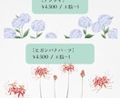 現役デザイナーが季節のお花のイラスト描きます 透明水彩の柔らかさや滲みが魅力♩ イメージ5
