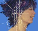 可愛くミステリアスな絵柄でSNSアイコンを描きます 男性女性、どちらも描けます！写実的な絵を描くのが得意です。 イメージ3