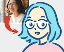 SNSで映えるバストアップアイコン制作します ポップでシンプル！他の人とは違うおしゃれなアイコン制作します イメージ2