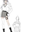オリジナルのキャラクターの設定画を制作します オリジナルキャラクターの細かい設定画 イメージ5