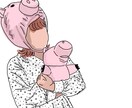 似顔絵、カップルなんでも描きます 素敵な写真、思い出をイラストに残しませんか イメージ2