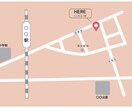 シンプル・やわらかい雰囲気の地図を作成します 低コスト・スピーディーに対応○チラシや名刺、ホームページに！ イメージ1