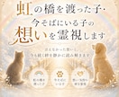 虹の橋を渡ったペットちゃんの気持ち霊視します 家族として大切なあの子との『心の対話』をお届けします イメージ1