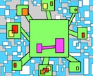 SNS向けの抽象的画アイコンを作成します 抽象的なイラストを作成します。服やアイコンのデザインに！ イメージ1