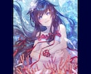 商用利用可能◎ 透明感ある水彩風の一枚絵を描きます 背景付きで世界観・物語性が伝わる❄︎ 表紙・挿絵やMVに！ イメージ2