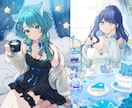 歌ってみた動画、MVイラスト描きます Vtuberさん、歌い手さん用のサムネイラスト作成します！ イメージ3