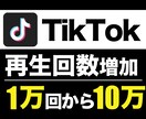 TikTok 再生回数+10000回から増加します 先着5名様限定 特別価格！ ※埋まり次第値上げします イメージ1
