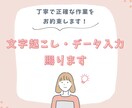 文字起こし・データ入力を丁寧にサポートします コツコツ作業が得意です  事務経験あり／正確さに自信 イメージ1