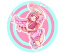 漫画タッチの可愛いキャラクター作成します グッズやSNSアイコン、アバターとしても使えます！ イメージ1