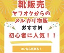 副業メルカリ 靴販売で稼ぐ最新ノウハウを公開します ヤフオクでの仕入方法 利益高い狙い目ブランド 販売方法を解説 イメージ1