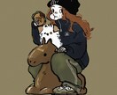 背景無)童話の挿絵のようなイラストを描きます あなただけの世界を、ゆるくて優しいイラストで。 イメージ3