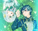 夢絵！魅力的なイラストを描きます 楽しいイラストオーダーです(⁎ᴗ͈ˬᴗ͈⁎) イメージ4