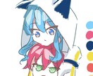 お金が欲しいのでアイコンを描きます アイコン映えするポップな絵柄で描きます イメージ2
