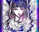 ミステリアスな雰囲気のイラスト制作します アイコンやサムネイル使えるようなイラストを目指しました。 イメージ1