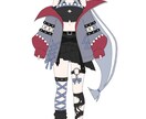 女の子のVモデルをデザインします 立ち絵、V体キャラデザ、パーツ分け、なんでもやります イメージ1