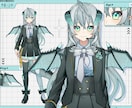 Vtuber用パーツ分けイラスト制作します 商用利用込み！Live2D用変形ガイド付き！ イメージ4