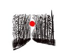 筆を使ったようなイラスト描きます 黒の筆ペンで描いた風合いのイラストいかがですか？ イメージ1