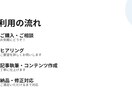 AIを活用して読みやすい記事・ブログを作成します SEOを意識した、読みやすく伝わる文章を丁寧に作成します！ イメージ2