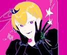 派手かわいいアイコンご用意します キャラクターの雰囲気そのまま、目を惹くイラストにお仕上げ！ イメージ1