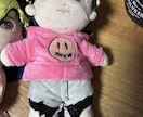推し！？自分？をオリジナルぬいぐるみにしてみます デザイン。刺繍、縫製は工業ミシンで。 イメージ4