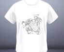 印象に残る一枚を制作！挿絵・ジャケット対応します 植物・金魚・骨などのモチーフを、雰囲気あるペン画で表現！ イメージ3