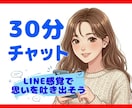 30分チャット｜看護師がお話を聴きます ～まとまらない話や愚痴で大丈夫。吐き出して楽になりましょう イメージ1