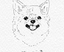 お写真からワンちゃんのモノクロ似顔絵描きます お二人までお値段そのまま！データのみのお渡しなので早い！ イメージ6