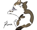 飼い猫ちゃん、描きます 飼い猫ちゃんの似顔絵を【壁紙サイズ】全身描かせて頂きます！ イメージ4