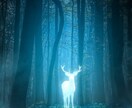 幻想壁紙『月光の道 - 白鹿の章』ます 雨上がりの夜、霧の奥に浮かぶ一筋の道。 イメージ4
