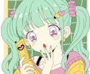 平成レトロ風のかわいいイラスト描きます 平成ギャル・ポップ・ゆるかわ系など幅広く対応♪ イメージ2