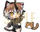 かわいいミニキャラ描きます 商用利用◎表情差分もOK！お気軽にご相談ください！ イメージ1