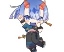 グッズにもおすすめ！ミニキャラを描きます シンプルなのにカラフルで使いやすいデフォルメキャラです！ イメージ2