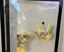 本物の押花使用！手形足形をフラワーアートで作ります 形どりは不要！写真されあればok✦ฺ イメージ2