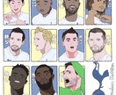 popな似顔絵、チームのメンバーイラストを描きます 部活、サークル、卒業など記念イラストにいかがでしょうか？ イメージ1