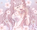 ふんわり可愛い女の子のSNSアイコン描きます フリルやレースがアクセントのゆめ可愛いイラスト イメージ1