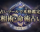 占い㊙️ツールで本格鑑定します 相術(手相・人相)と命術(占星術・数秘術…等)で本格鑑定!! イメージ1
