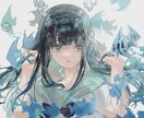 シックな色合いと可愛い絵柄でイラスト作成します 動画作成用、グッズ用等ご希望のあなただけのイラストを作成！ イメージ4