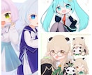 ゆるめ+かわいいキャラクターイラストを制作します MVやVの配信向けのイラスト、パーツ分けもok！ イメージ10