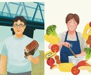 ウェディング等で使用できる似顔絵描きます クレヨン風のリアルなタッチで似顔絵を描きます イメージ3