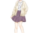女の子の立ち絵制作承ります 10-20代女の子のシンプルな立ち絵をお求めの方へ！ イメージ2