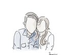 カップルやご家族、お子様なんでもイラストかきます 結婚式やSNS、記念にいかがでしょうか❁ イメージ7