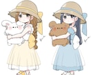 麦わら量産イラストお描きします サンプルから選ぶと割安で！オプションでさらに理想に近く！ イメージ7