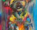 海外アートみたいなペット肖像画を描きます お写真を元に、世界に一枚だけの特別な肖像画を制作します。 イメージ7