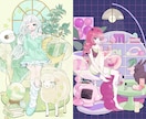 二級建築士が理想のインテリアの部屋イラスト描きます Vtuber配信用背景/サムネイル/ヘッダー/一枚絵など イメージ3