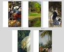 Semi　プロフィールブックを作成します 《design G》ところどころに絵画を散りばめた一冊！ イメージ3
