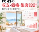 民泊の収支・価格設定・集客を設計します 固定費・稼働率・繁閑差から運営数字を見える化 イメージ1